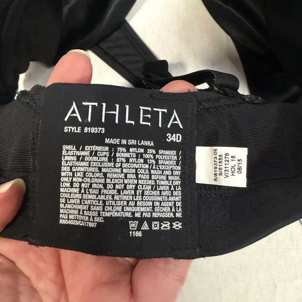 Athleta TBird Sports Bra 34D Underwire Support High Impact NWT - Picture 6 of 7